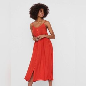 Vero Moda Morning button down midi dress